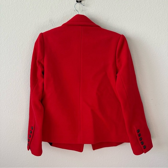LAGENCE ATHENS CROPPED PEACOAT IN LAVA RED SZ US 4 - Picture 7 of 8